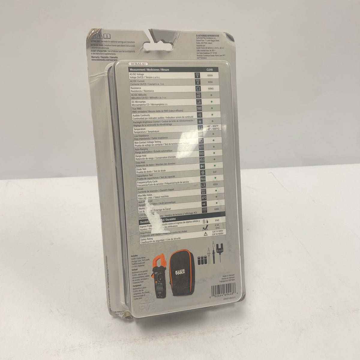 New Klein Tools CL810 CLAMP METER 1000V Auto-Ranging TRMS Clamp Meter