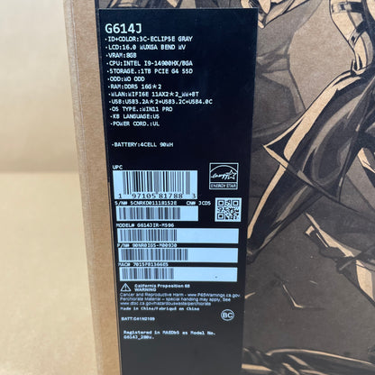 ASUS ROG STRIX G16 G614JIR-MS96 16" i9-14900HX 32GB RAM 1TB SSD GeForce RTX 4070