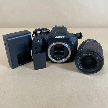 Canon EOS Rebel T6i 24.2MP DSLR Camera 1897 Shutter Count 18-55mm Lens Combo
