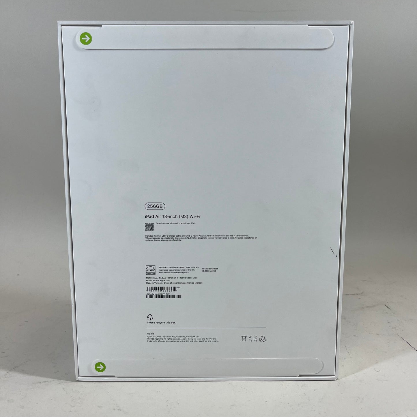 New Open Box WiFi Only Apple iPad Air 13" M3 256GB Purple MCNN4LL/A