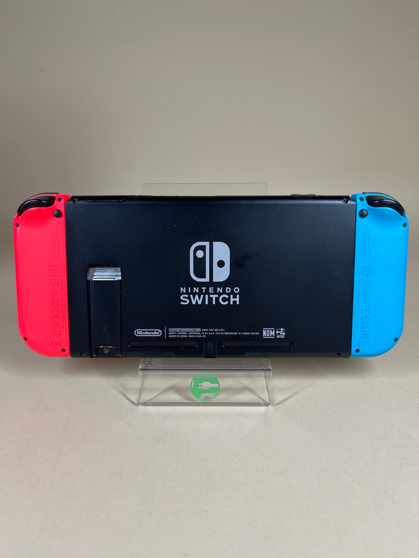 Nintendo Switch v1 Video Game Console HAC-001 Red/Blue