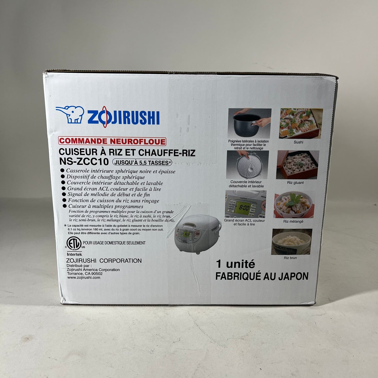 New Zojirushi 5.5 Cup Rice Cooker NS-ZCC10-WZ
