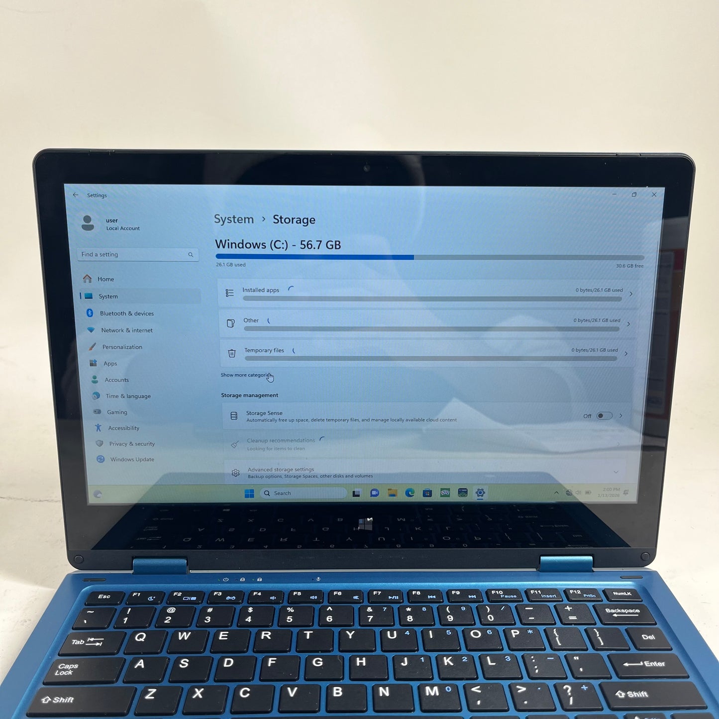 Gateway GWTC116-2BL BL.9ESAG.117 11.6" Celeron N4020 1.1GHz 4GB RAM 64GB SSD