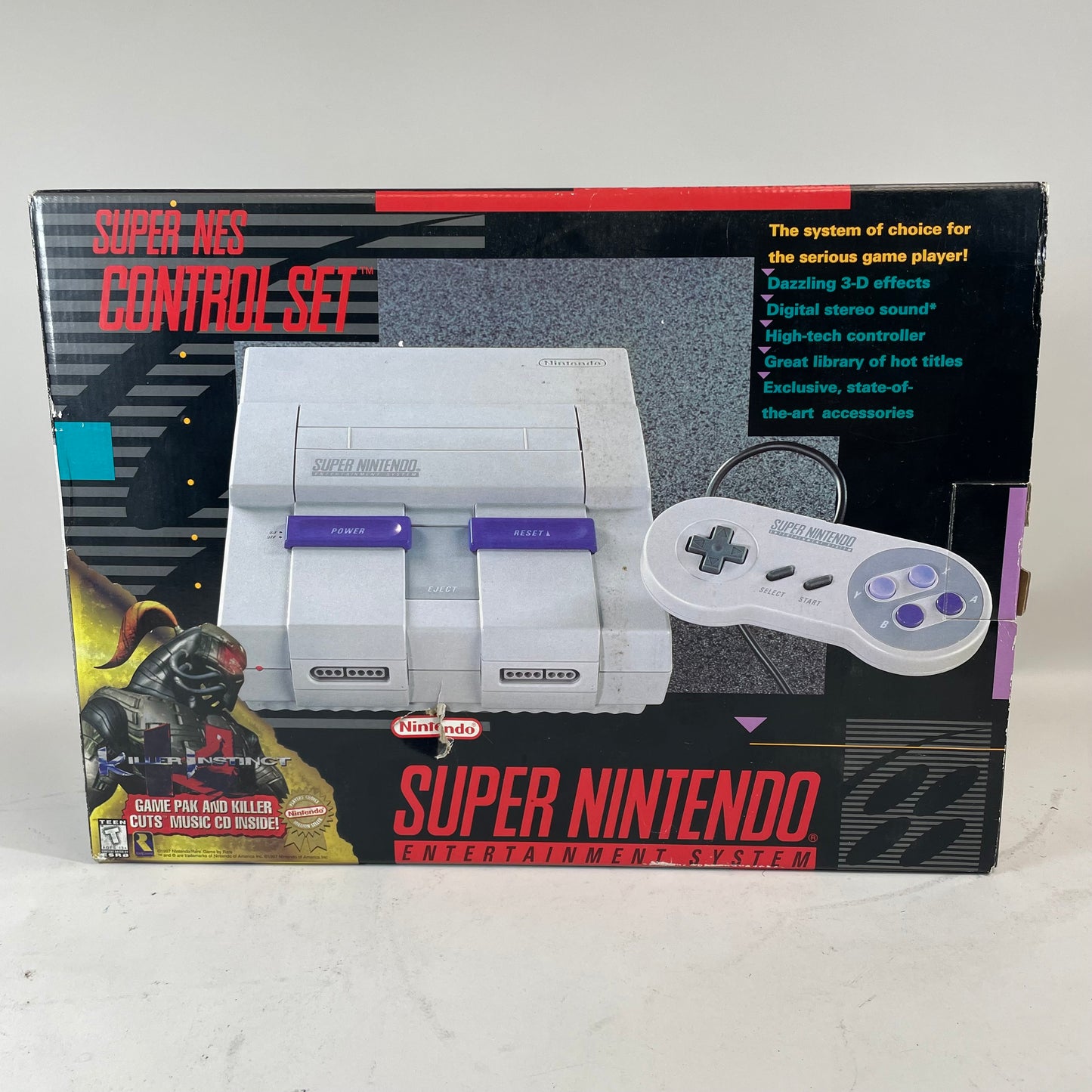 New Nintendo Super Nintendo Entertainment System SNES Video Game Console SNS-001