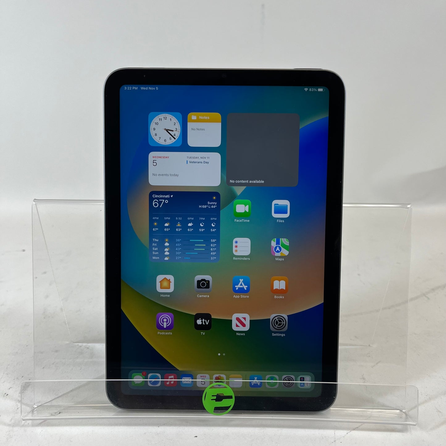 WiFi Only Apple iPad Mini 6th Gen 64GB 16.6 Space Gray MK7M3LL/A