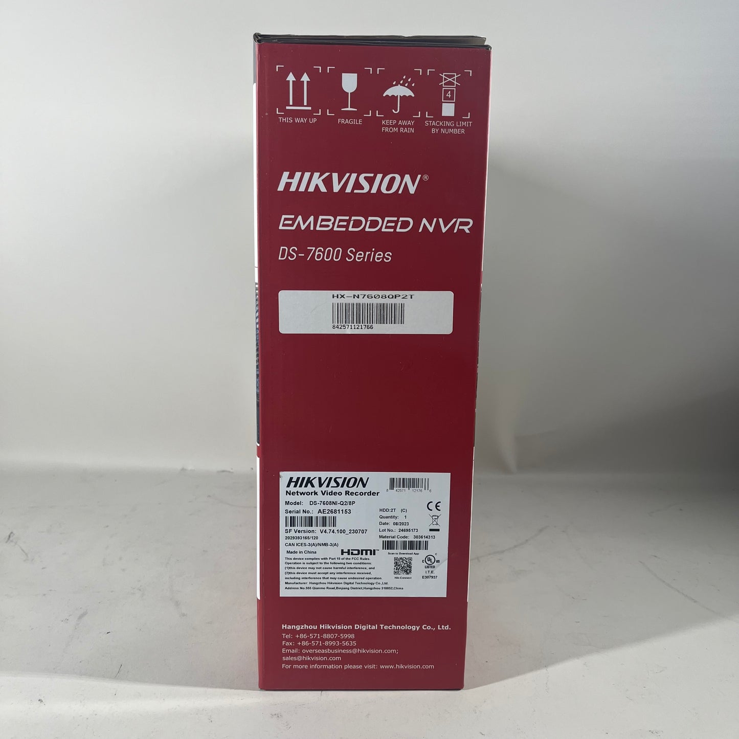 New Hikvision DS-7600 Network Video Recorder DS-7608NI-Q2/8P