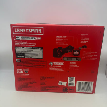New Craftsman Belt Sanders 20-Volt Cordless 3-Inch 18-Inch Belt Sander CMCW223B