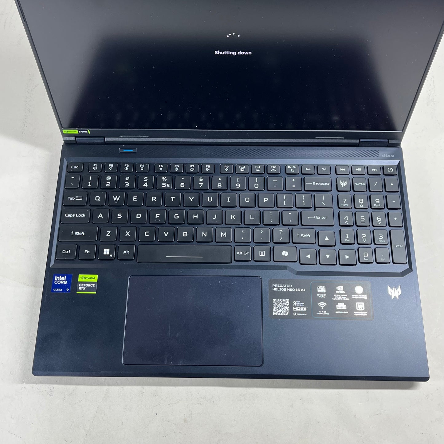 Acer Predator Helios 16 PHN16-73 Ultra 9 275HX 2.7GHz 32GB RAM 1TB SSD RTX 5070 Ti