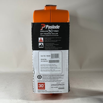 New Paslode Cordless XPro CF325XPRO24 3-1/4" 30° Framing Nailer