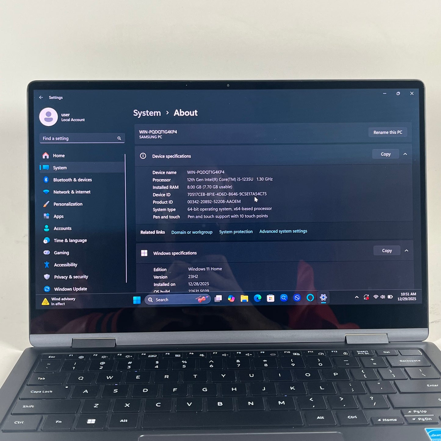 Samsung Galaxy Book2 360 NP730QED 13.3" i5-1235U 1.3GHz 8GB RAM 256GB SSD