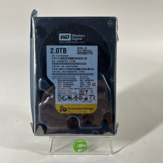 New Western Digital WD 3.5" WD REA-GP 2TB SATA III 6Gbps SSD WD2003FYPS