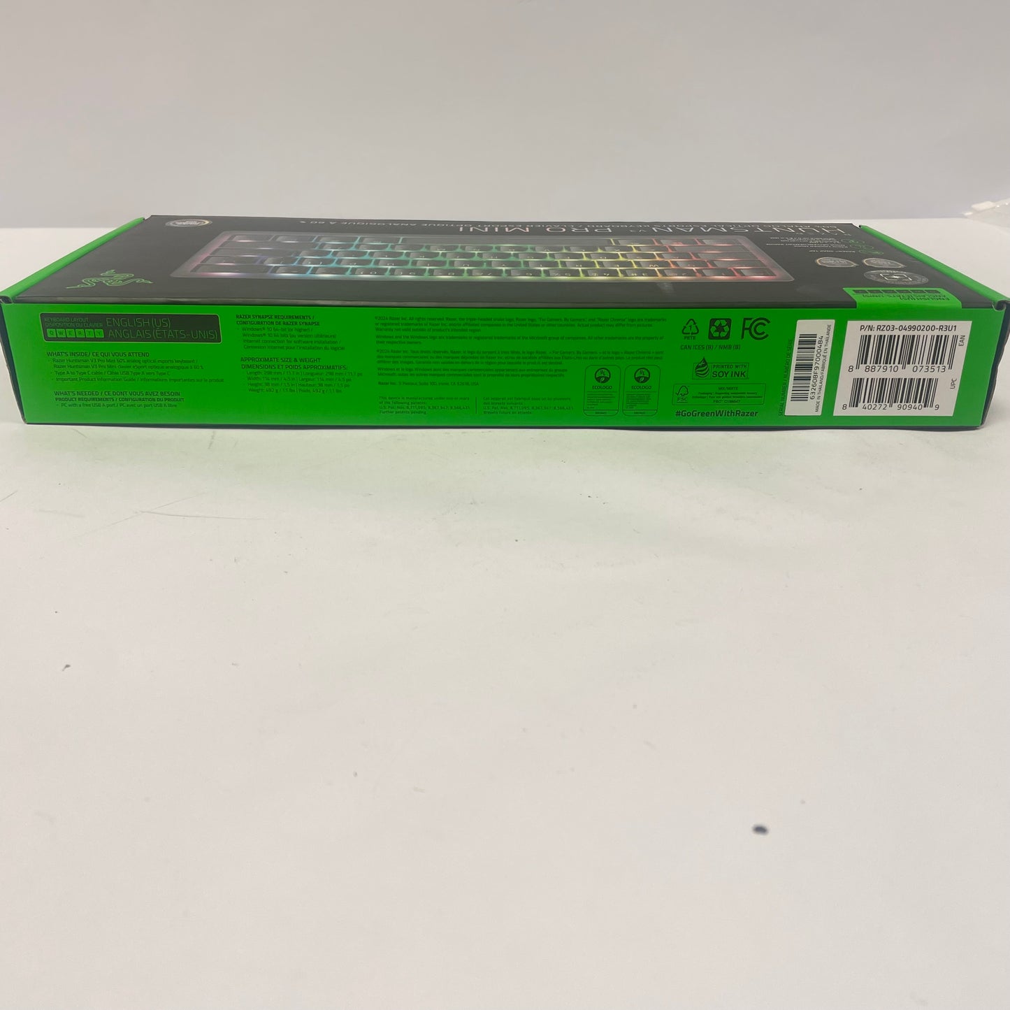 New Razer Huntsman v3 Pro Mini Gaming Keyboard RZ03-04990200-R3U1