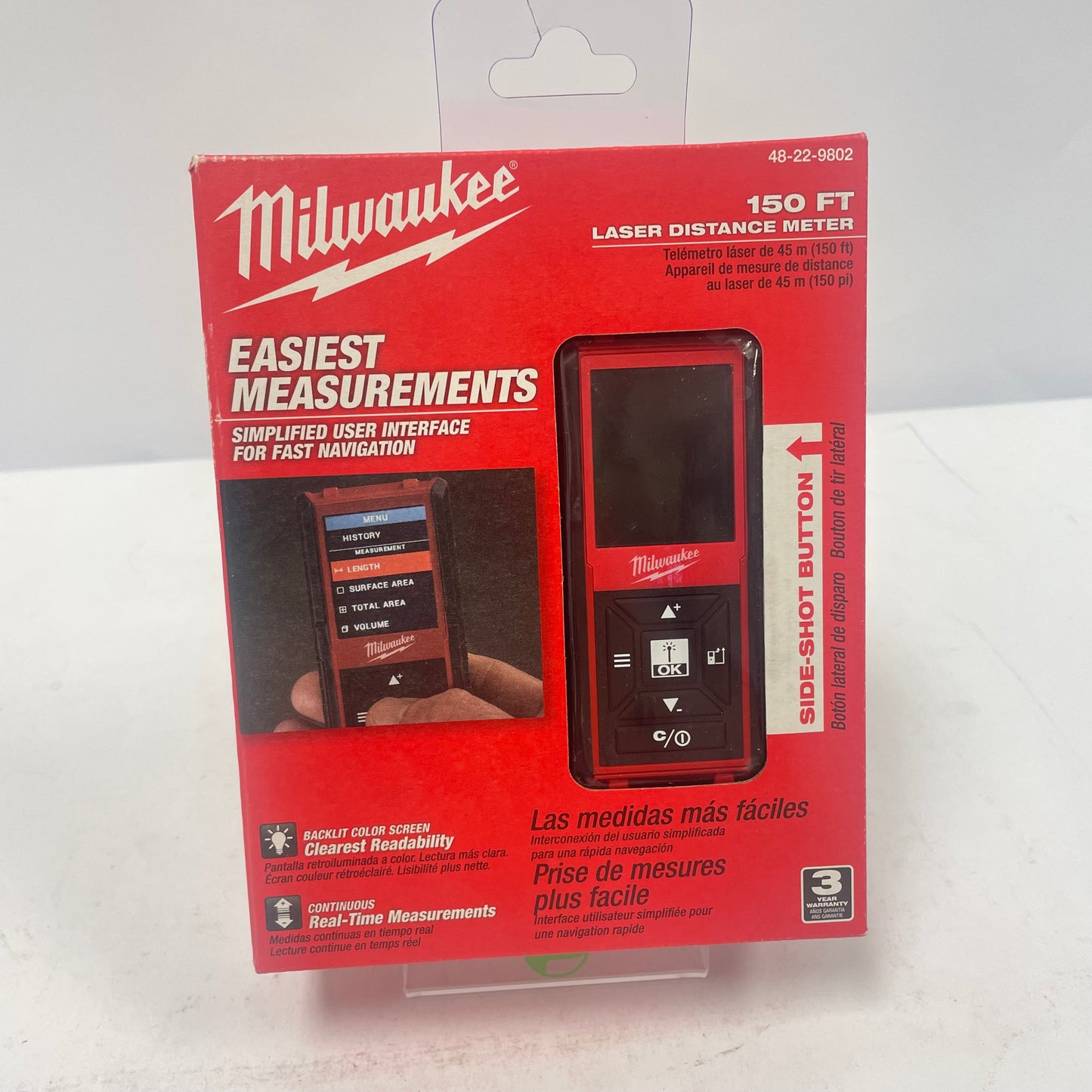 New Milwaukee 48-22-9802 Lasers Distance Meter