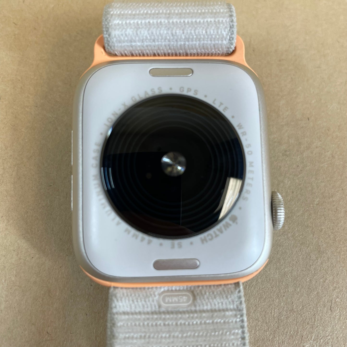 Unlocked Apple Watch SE 2nd Gen 44MM Starlight Aluminum Starlight Sport Band 