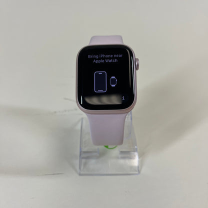 Unlocked Apple Watch Series 9 45MM Pink Aluminum Pink Sport Band MRML3LL/A