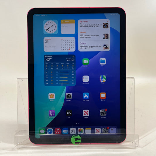Unlocked Apple iPad 11" (A16) 128GB Pink MD7J4LL/A
