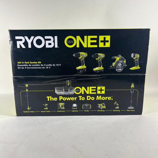 New Ryobi PCL1400K2 18V 4-Tool Combo Kit
