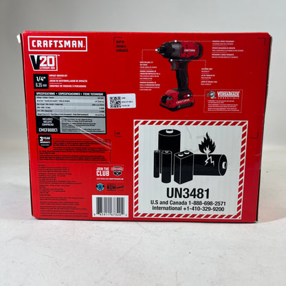 New Craftsman CMCFB00C1 20V Impact Driver Kit
