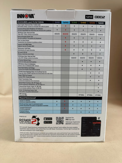 New INNOVA 5210 OBD2 Scanner