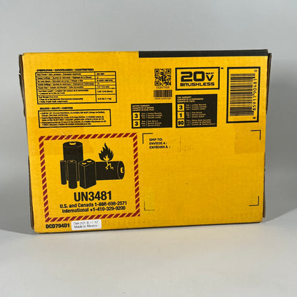 New DeWalt DCD794D1 20V 1/4" Impact Driver Kit