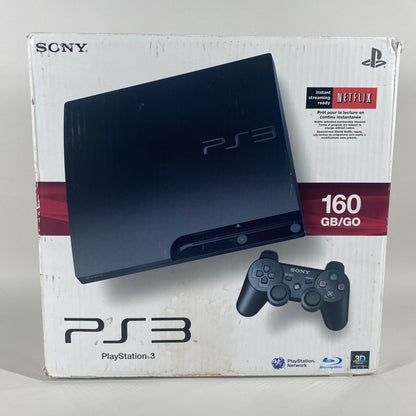 Sony PlayStation 3 Slim PS3 120GB Black Console Gaming System CECH-3001A