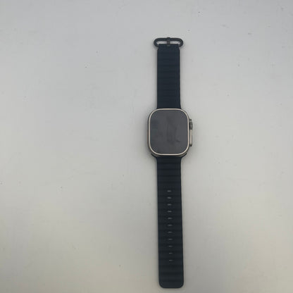 GPS Only Apple Watch Ultra 2 49MM Natural Titanium Black Solo Loop MREP3LL/A