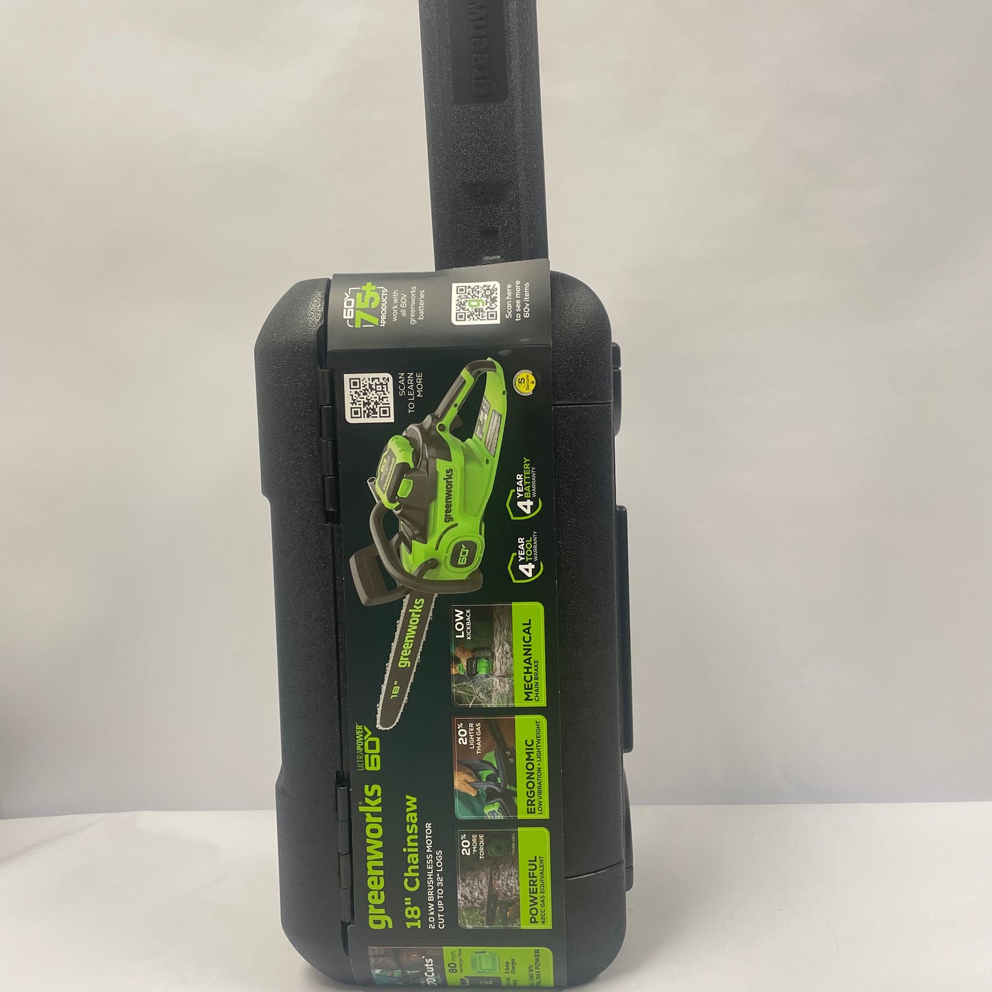 New Greenworks 662877953 60V 18" Chainsaw