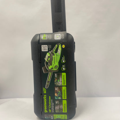 New Greenworks 662877953 60V 18" Chainsaw