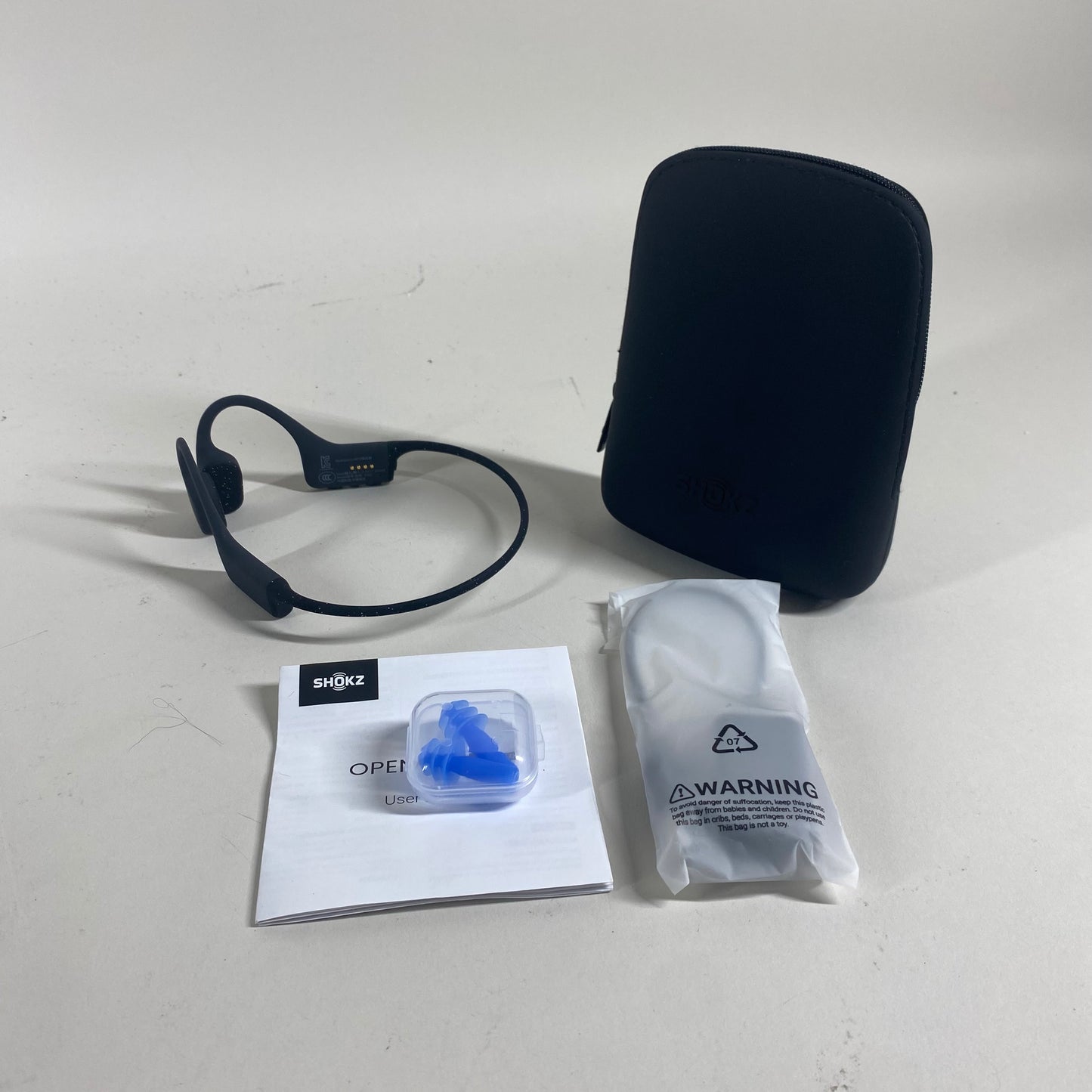 AfterShokz OpenSwim Bone Conduction Wireless Bluetooth Headphones Black S700