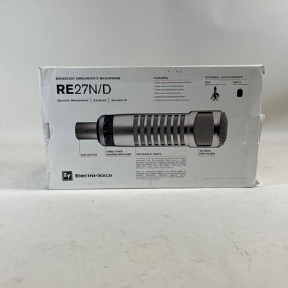 New Electro-Voice re27n/d 40Hz - 20kHz Broadcast Announcer Microphone F01U410843