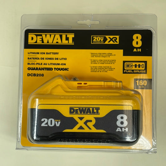 New DeWalt 20 Max V Lithium Ion Lithium Ion Battery dcb208