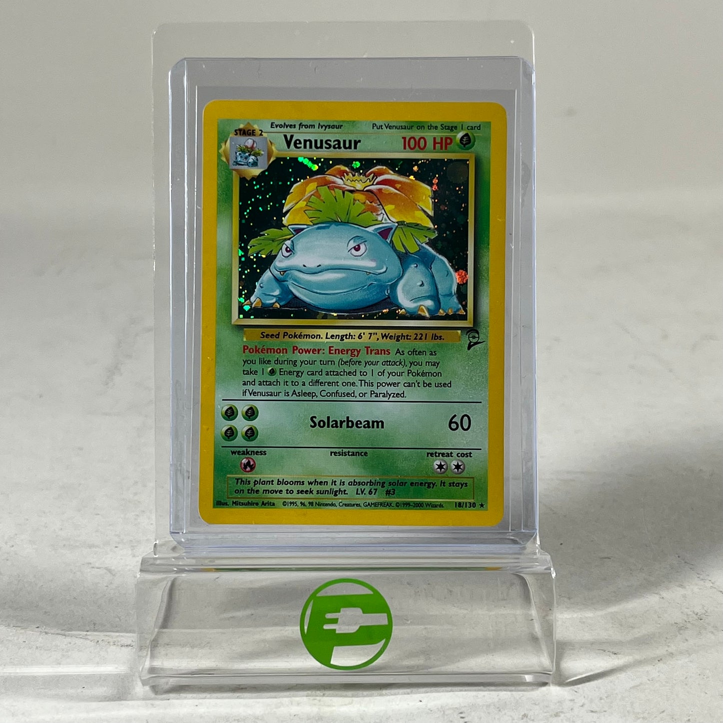 venusaur pokemon card base set Pokémon TCG Base Set 2 Venasaur 18/130 English – PayMore Northgate