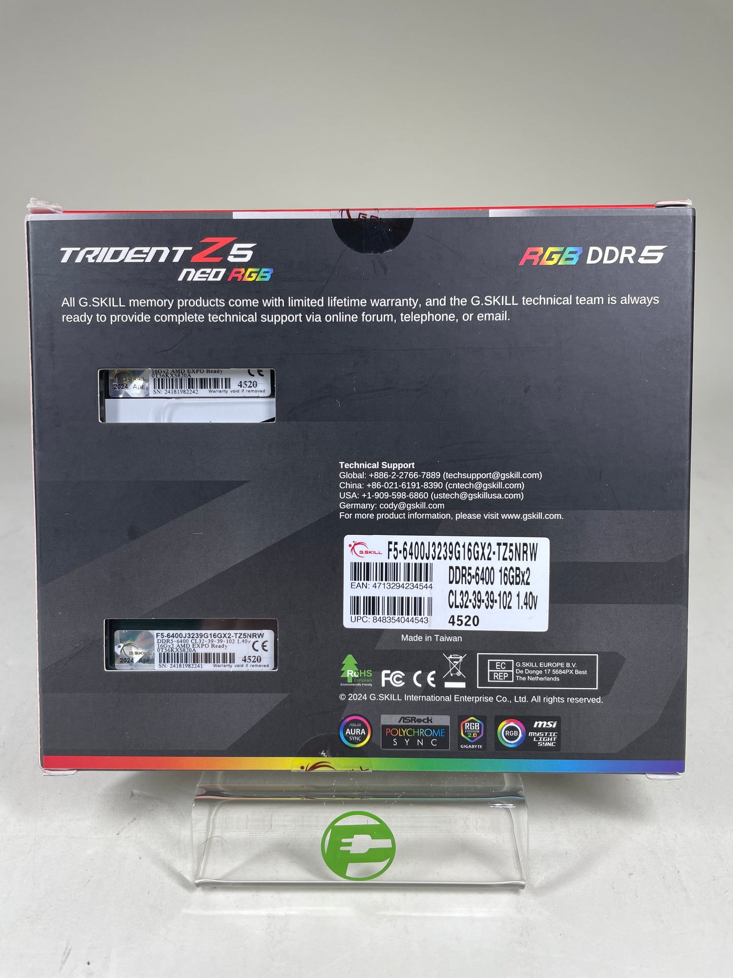 New G.Skill Trident Z5 NEO RGB 32GB (2x16GB) DDR5 6400MHz