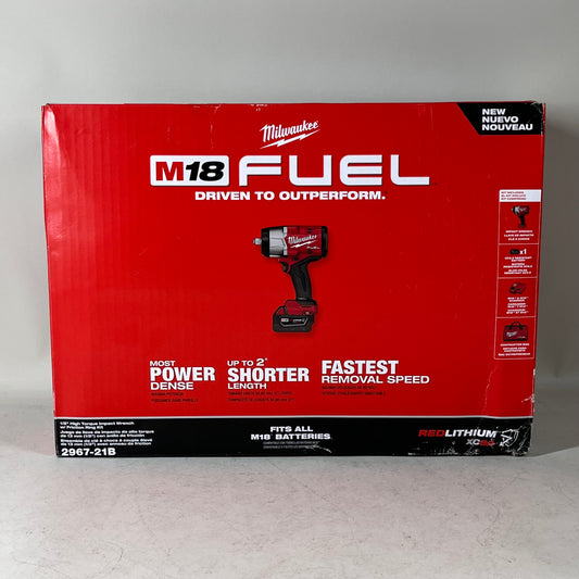 New Milwaukee 2967-21B M18 18V 1/2" High Torque Impact Wrench