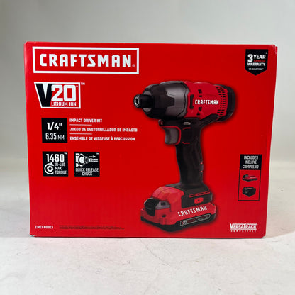 New Craftsman CMCFB00C1 20V Impact Driver Kit