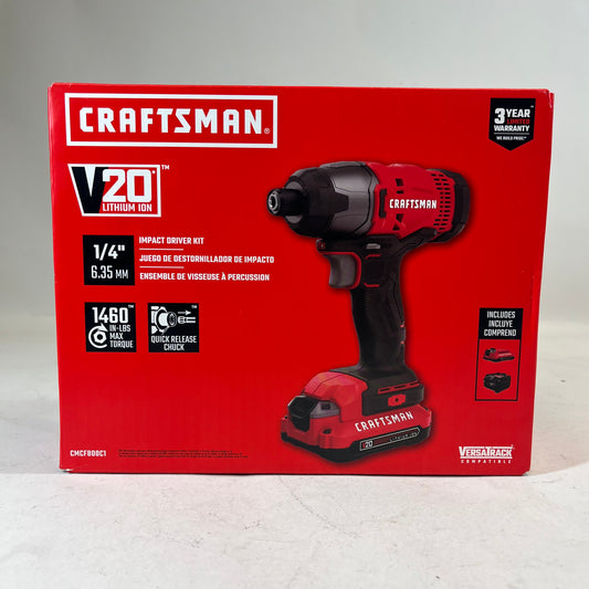 New Craftsman CMCFB00C1 20V Impact Driver Kit