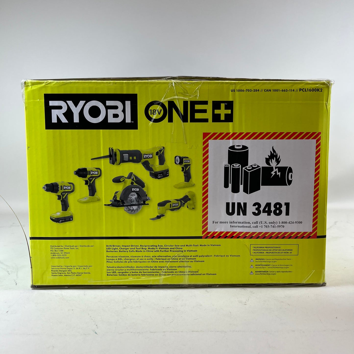 Ryobi ONE+ 18V 6-Tool Combo Kit PCL1600K2