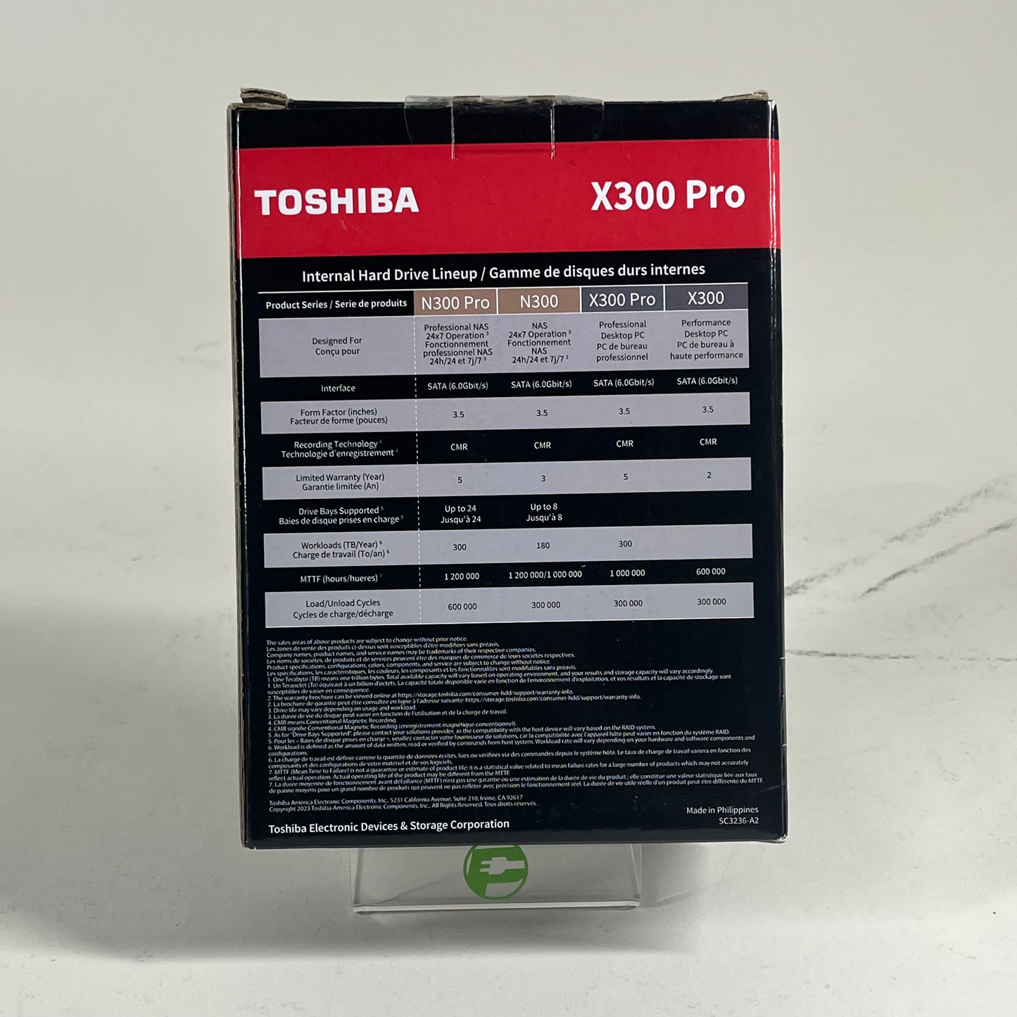 New Toshiba X300 Pro 4TB HDD Hard Drive HDWR740