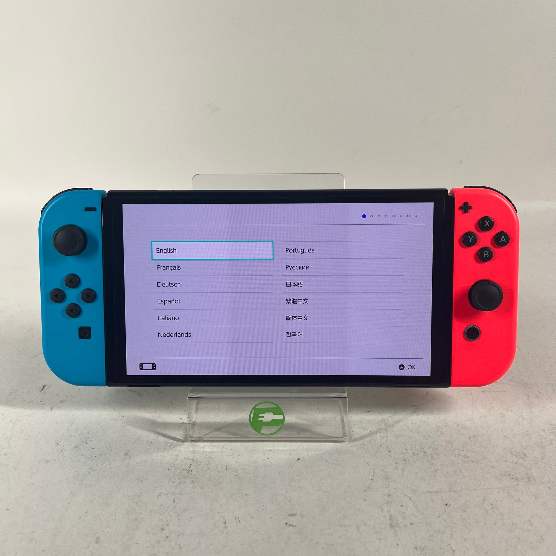 Nintendo Switch OLED Video Game Console HEG-001 Red/Blue