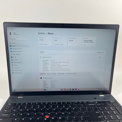 Lenovo ThinkPad 16 Gen 1 16" i7-1260P 2.1GHz 16GB RAM 512GB SSD