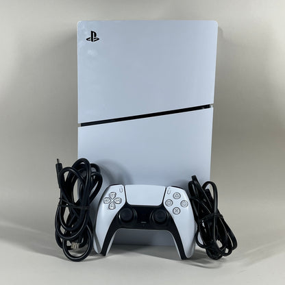 Sony PlayStation 5 Slim Disc Edition PS5 1TB White Console Gaming System 