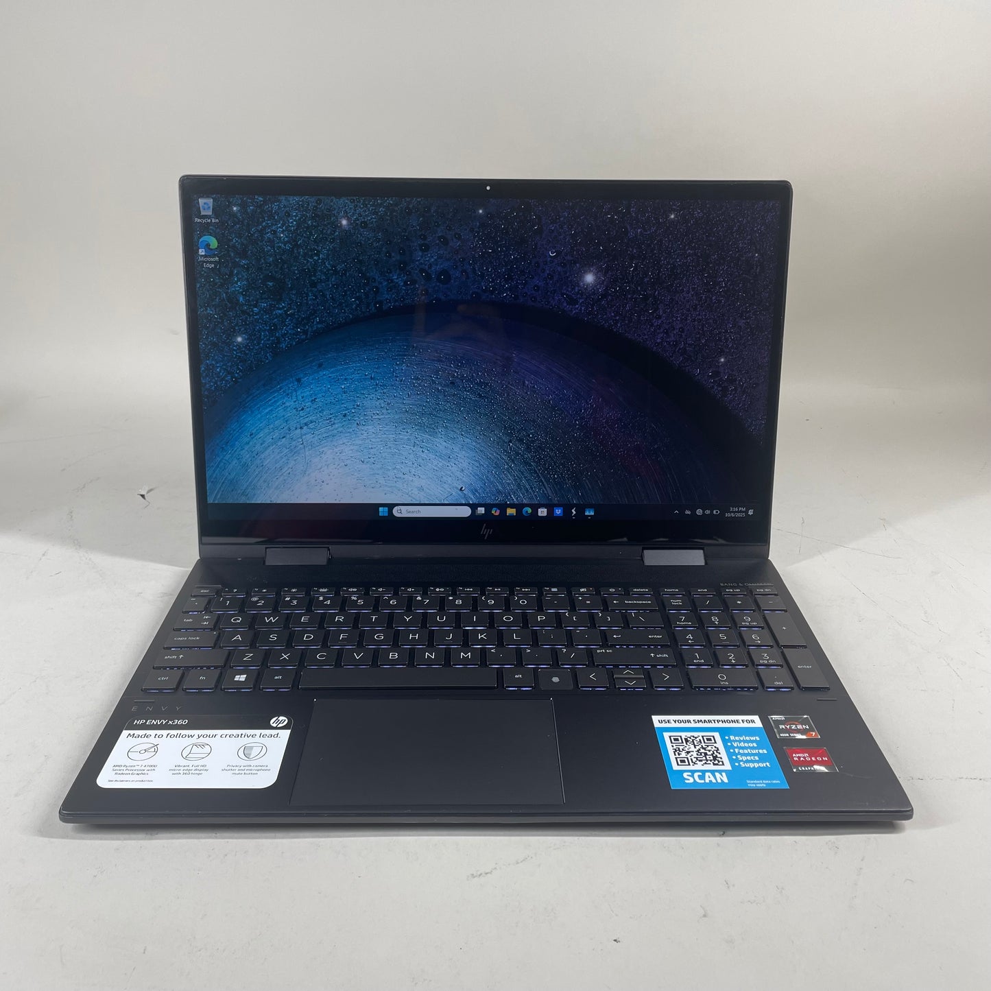 HP Envy x360 15M-EE0332 15.6" Ryzen 7 4700U 2.0GHz 8GB RAM 512GB SSD