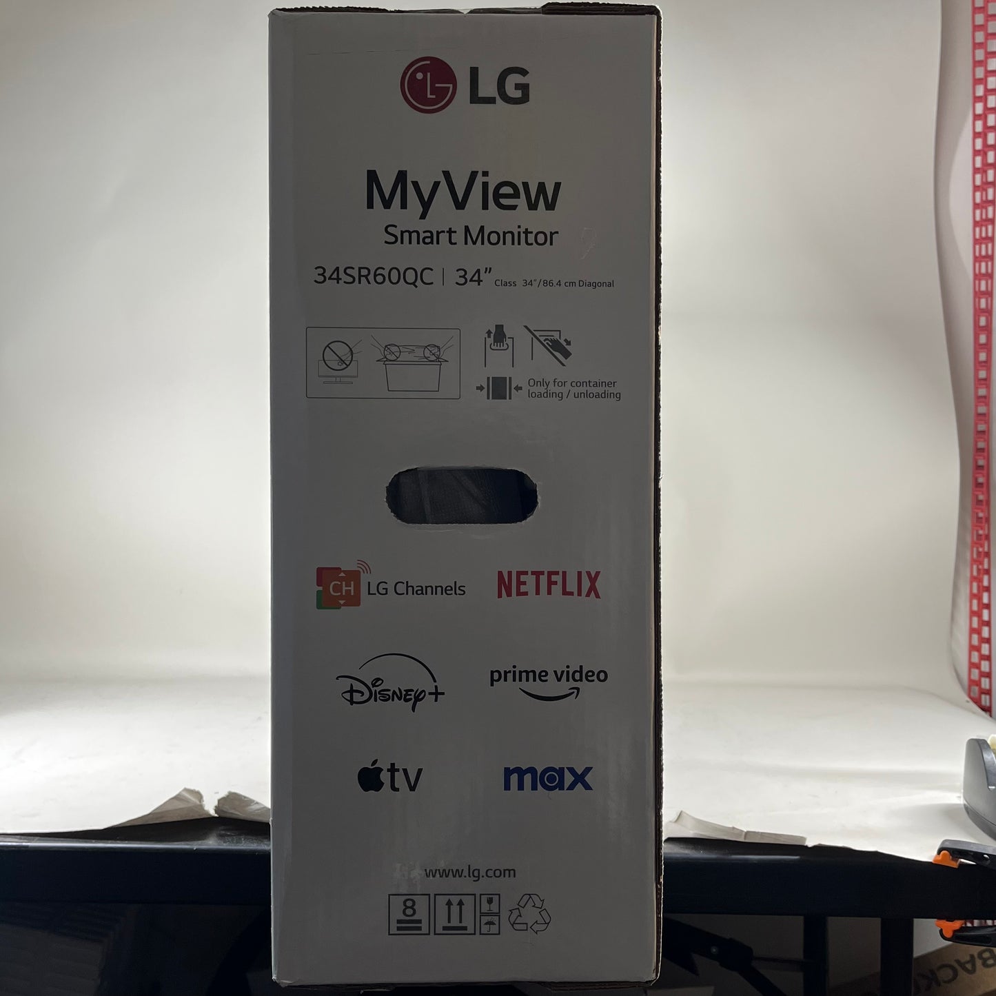 New LG Smart Monitor 34" 34SR60QC WQHD VA 100Hz Curved Monitor