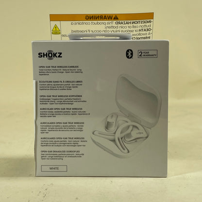 New Shokz OpenFit Air Open Ear True Wireless Earbuds White T511