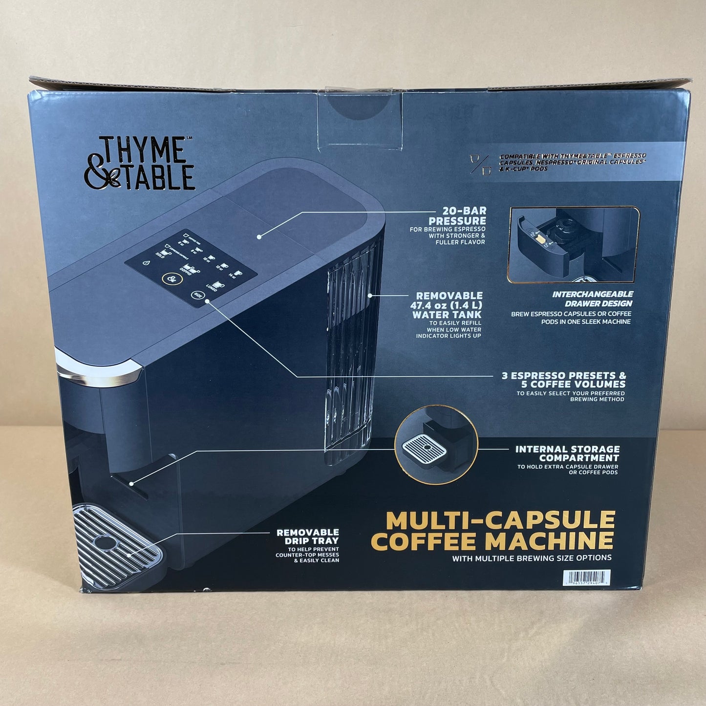 New Thyme & Table Multi-Capsule Coffee Machine TT1537R