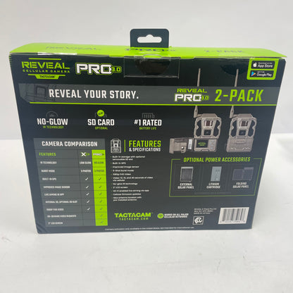 New Tactacam Reveal Cellular Camera Pro 3.0 Trail Camera RV-XP3-BNDL1