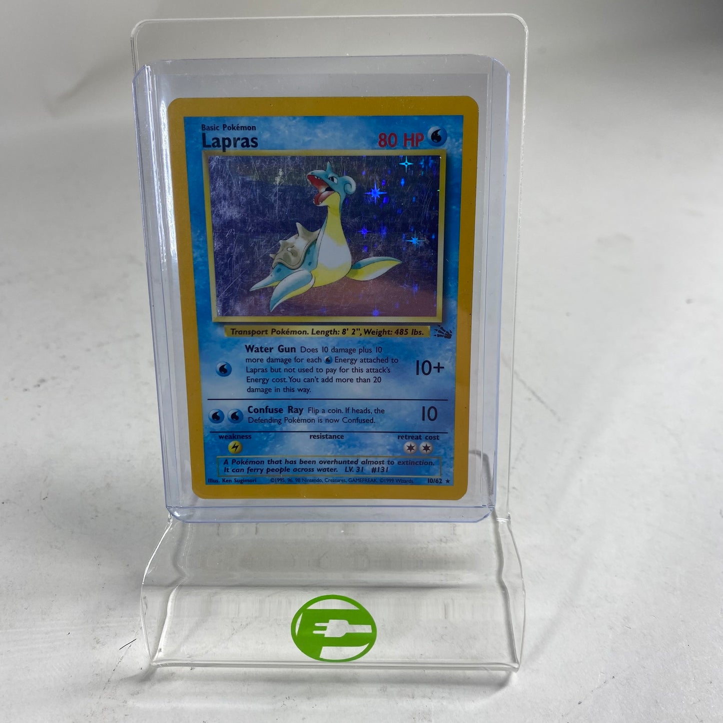 Pokémon TCG Fossil Lapras 10/62 Holo English