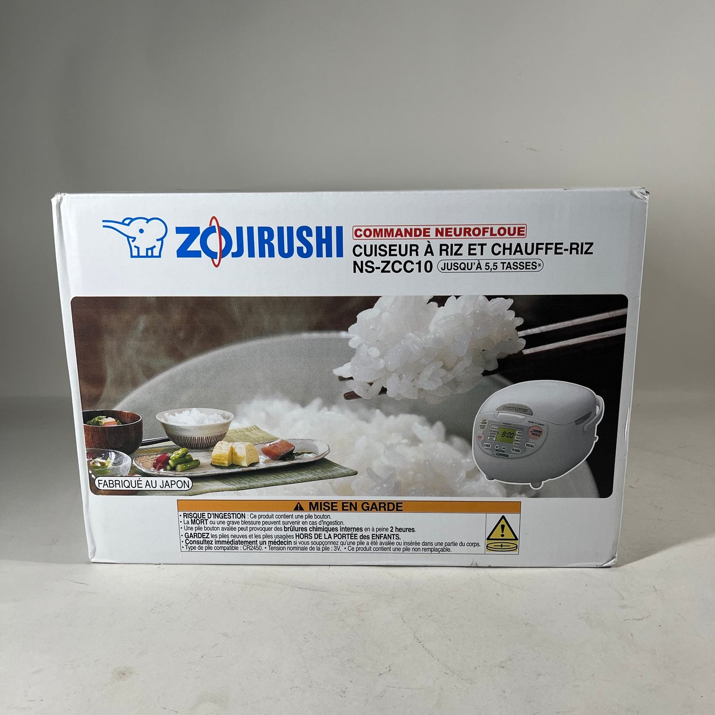 New Zojirushi 5.5 Cup Rice Cooker NS-ZCC10-WZ