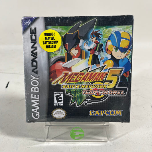 New MegaMan 5 Battle Network Team Colonel  (Nintendo GameBoy Advance, 2001)