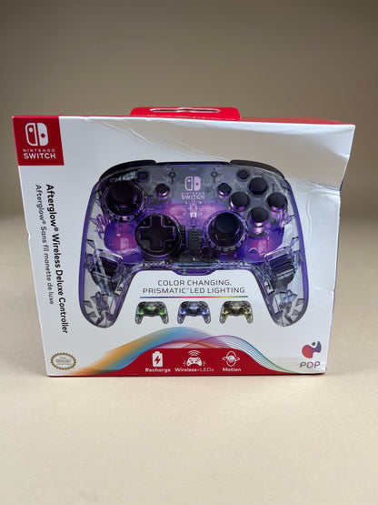 New Nintendo Afterglow Wireless Deluxe Controller Wireless Controller 500-137 Grape Purple